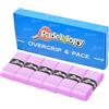 Padelology Tacky - Overgrip per padel, confezione da 6 nastri antiscivolo estremamente appiccicosi per racchette da pickleball, tennis, badminton, squash [0,6 mm di spessore] (viola, 6 impugnature)