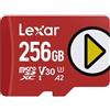 Lexar 256GB microSDXC PLAY UHS-I A2 U3 R205/W140