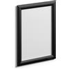 Durable Cornice a scatto in alluminio A4 nero Durable 4796-01