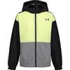 Under Armour Giacca Antivento Pieghevole per Bambino con Tecnologia UA Storm - Leggera, Antivento e Idrorepellente, 5K/5K Traspirante, si Ripiega nella Propria Tasca, Fade Green, 14 Anni