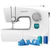 Cecotec Macchina da Cucire per Principianti BelleCouture 1500 Elite. 15 Punti, Asola Manuale a 4 Tempi, Asolatore Regolabile, Tensione del Filo Regolabile e Kit di Accessori