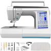 Cecotec Macchina da Cucire Digitale BelleCouture 36000 Control. Touch Screen 7, 360 Punti, PedalFree, Infilatura automatica, Luce LED, Tagliacavi, Ago Alto/Giù, Kit Accessori Completo.