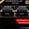 ELM CONVERSIONE FARI FULL LED H7 + H11 PER FIAT TIPO 6000K LED CANBUS XENON NO ERROR