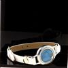 A Bijoux Pietre E Minéraux. Braccialetto Apatite Blu Neon Grezzo Modello Polso 25 MM