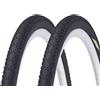 ECOVELO' 2 COPERTONI 16X1.75 PER BICI BAMBINO | PNEUMATICI DEMISLICK STRADALI NERI COPERTURE IN GOMMA MOUNTAIN BIKE