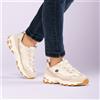 Skechers Sneaker con inserti in pelle scamosciata e suola 4,5 cm