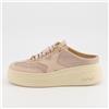 Galieti Sneaker sabot con inserti in pelle e suola 6 cm
