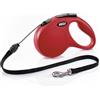 Flexi Guinzaglio New Classic Rosso con Corda da 3 mt | Taglia XS - Flexi - Guinzaglio New Classic Rosso con Corda - 3 mt Taglia XS