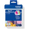 Brother MULTIPACK BROTHER LC527VAL 4 CART (BK 1.300pag + C/M/Y 900pg) x MFC-J4350DW / MFC-J4550DW - LC527VAL