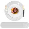 Hysenm Set di 100 tovagliette usa e getta argento, ultrasottile 33 cm rotonde in rete pressata, tovagliette usa e getta per la decorazione della casa, tavolo da pranzo, matrimoni, feste di compleanno