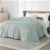Bedsure Coperta in Pile Morbida - Plaid Divano Premium Caldo e Soffice, Coperta da Divano e Letto, Plaid Copridivano e Coperte Pile Accogliente e Traspirante, XXL 220x240 cm, Verde