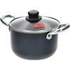 ACCADEMIA MUGNANO - Casseruola 2 manici con coperchio in vetro Linea Granito - diametro 16 cm