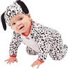 SMIFFYS Dalmata per bebè, Bianco e Nero, Costume intero e cappello Halloween