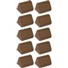 cyclingcolors 10x staffa angolare connettore in plastica 20 x 20 x 42 mm 2 fori con copertura supporto mobile mensola universale fissaggio da avvitare ontano