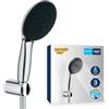 GROHE Vitalio Start 110 Set Supporto a Muro (3 getti Rain Jet Massage, supporto a parete, flessibile, SpeedClean anticalcare), Cromo, 26769001