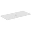 Ideal Standard - Ultra Flat S+, Piatto doccia rettangolare ultrasottile in resina effetto pietra, 170x80cm, Ideal Solid, Scarico centrale, Bianco