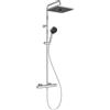 Ideal Standard Ceratherm T25+ Sistema vasca/doccia esterno, soffione doccia a risparmio idrico (12 l/min), getto variabile, protezione antiscottatura - Cromo (315x510.5x1117 mm)