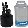 KRINO 5010205 Set 5 Pezzi Punte e SVASATORI per Legno 4÷10 mm, Acciaio