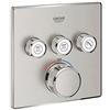 GROHE 29126DC0 GRT SmartControl THM - Set di assetto quadrato 3SC, super acciaio
