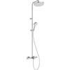 Ideal Standard Ceratherm T25 Sistema vasca/doccia esterno, soffione doccia a risparmio idrico con getto variabile, protezione antiscottatura e funzione termostato - Cromo (517.5x1498 mm)