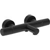 Ideal Standard Ceratherm T25 Miscelatore esterno vasca/doccia, Risparmio di acqua ed energia, con protezione antiscottatura (CoolBody) e funzione termostato - Nero Opaco (315x181x70 mm)