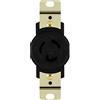 ENERLITES NEMA L7-15R Presa di bloccaggio a incasso per generatore, uscita Twist Lock, 15 Amp, 277 Volt, 2 poli, messa a terra a 3 fili, grado industriale, certificato UL, 66480-BK, nero