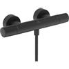 Ideal Standard Ceratherm T25 N Miscelatore esterno doccia, Risparmio di acqua ed energia, con protezione antiscottatura (CoolBody) e funzione termostato - Nero Opaco (315x102x70 mm)