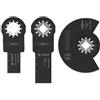 Bosch 3x Set di lame per legno e metallo tenero (per Metalli non ferrosi, Pannelli rivestiti in plastica, 133 x 104 mm, Professional Accessorio Utensile multifunzione)