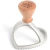 Marcato SC-C80-CLS stampino Cuore, Alluminio e Legno, Argento, Linea Premium.