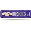 Rico Industries NCAA Washington Huskies Home Décor Metal Street Sign (4 x 15) - Great for Home, Office, Bedroom, & Man Cave - Made