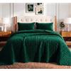 Tribeca Living Lugano - Set copripiumino oversize in velluto, verde smeraldo, king size