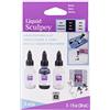 Sculpey Liquid Basics 3/Pkg-Clear, Black, White 3 x 30 ml