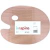 INNSPIRO Paletta ovale in legno, 30 x 40 cm.