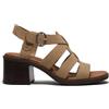Timberland Bellevaux Fisherman, Sandali da Donna in Pelle con Tacco Medio (Em4 Md Brn F Grain, Sistema Taglie Calzature EU, Adulto, Numero, Media, 40)