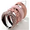 Kotkiddy 4 fasce per capelli da donna, antiscivolo, alla moda, per capelli, per capelli da donna (motivo leopardato e cuore in rosa)