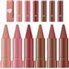 NiceNaiils 6 Pezzi Rossetto Matita Matte a Lunga Durata, Lipstick Professionale Impermeabile con Texture Opaca, Matita Labbra 2-in-1 Rotante per Contorno e Riempimento, Kit Trucco Labbra Portatile