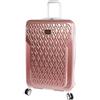 bebe Bagagli Stella 73,7 cm Hardside Check in Spinner Valigia, Oro rosa, Taglia unica, Trolley Hardside Check in Spinner