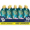 Vernel Ammorbidente Concentrato Vernel Aromatherapy Voglia di Maldive (10 x 48 lavaggi), Ammorbidente Concentrato per Tutti i Tessuti, Profumo di Lunga Durata con Oli Essenziali
