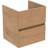 Ideal Standard Bagno Vanity Units Eurovit+ 50 cm mobile lavabo a parete con 2 cassetti, R0256Y8, rovere naturale