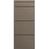 Kare Design scarpiera Caruso 3 plus 1, taupe, 3+1 anta basculanti per max. 6 paia, conservazione oggetti, salvaspazio, 119x50x15cm, corridoio, ingresso, stile minimalista, design e praticità