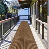 ZGR HOME&GARDEN ZGR - Tappeto da passatoia per interni ed esterni, a basso profilo, 0,6 x 3 m, per corridoio, cucina, patio, veranda, camper, ingresso, garage, con retro in gomma naturale antiscivolo, colore marrone