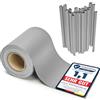 Garronda Strisce frangivista in PVC 19 x 35 cm con Clip di Fissaggio, Ombreggiante per Recinzione da Recinzione Giardino e ringhiera Balcone, Schermo Privacy Esterno GD-0173 Grigio RAL7040