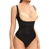Joyshaper Joyshape Body Modellante da Donna Pancia Piatta Perizoma Invisibile Guaina Dimagrante Body Modellante Body Modellanti Body Dimagrante Top Fajas Reductoras con Spalline Regolabili Nero S