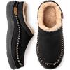 Zigzagger Pantofole da uomo in mocassino, per interni/esterni, calde, fuzzy My Pillow comode scarpe da casa, soffici mocassini larghi, abbronzatura, 15 UK, Caffè Royale, 49.5 EU