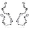 VIKI LYNN - Orecchini da donna in argento Sterling 925 con zirconia cubica e Argento, cod. AQED002808