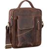 STILORD Otis Borsa a tracolla piccola pelle uomo Borsa messenger da uomo Borsa a tracolla da uomo Borsa a tracolla cross da uomo Colore:veleta - marrone