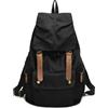 DremFreo Zaino Tela Vintage con Fibbie in Pelle da Viaggio adatto per Ryanair 48x30x15cm BG240 (Nero)