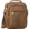 STILORD Lucky Borsa a Tracolla Piccola in Pelle da Uomo Borsa Reporter in Pelle Crossbody Borsa Vintage in Vera Pelle Colore:torino - marrone