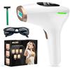 NALONE Epilatore Luce Pulsata, Epilatore Laser indolore per Donna e Uomo, Professionale IPL 5 Livelli di Energia, 999,900 Flashes Luce Pulsata IPL per, Corpo, Ascelle, Bikini