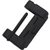 ISKIP Copri cinture di sicurezza per auto, copertura universale in silicone antigraffio per le clip della cintura di sicurezza, accessori interni per auto (Nero)